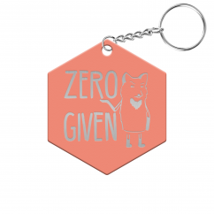 Zero Fox Given Hexagon Keychain